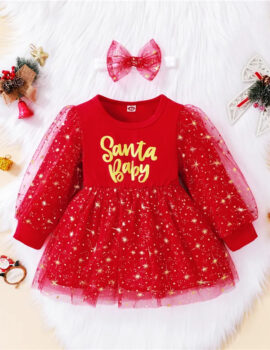 A24175 – Vestido Nv Rojo Santa Baby – 18M