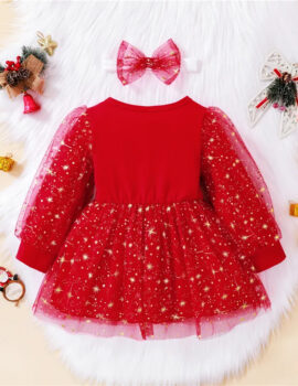 A24175 – Vestido Nv Rojo Santa Baby – 18M