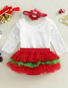 A24455 – Conjunto Nv Mi Primera Navidad Tutu – 6M