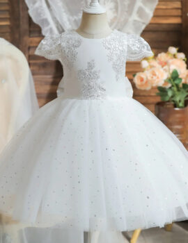 A25824 – Vestido Blanco Corte Princesa – 18M