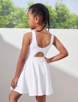 A26190 – Vestido Blanco Con Short Dep – 6A