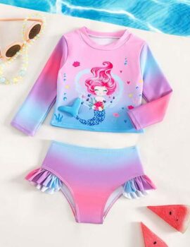 A26307 – Traje De Baño Sirenita Manga Larga – 18M