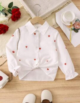 A26379 – Blusa Blanca Con Corazones – 6A