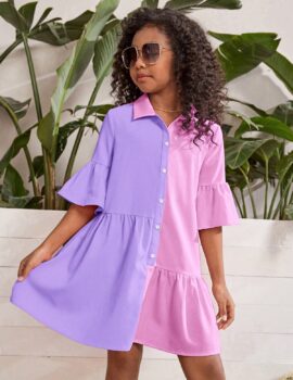 A26514 – Vestido Camison Lila Y Morado – 9A