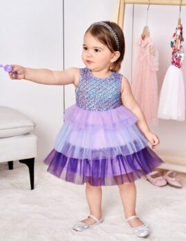 A26965 – Vestido Morado Con Boleros – 2A