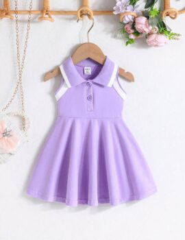 A27556 – Vestido Morado Tipo Polo – 3A