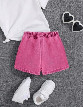 A27659 – Falda Short De Jean Fucsia – 18M