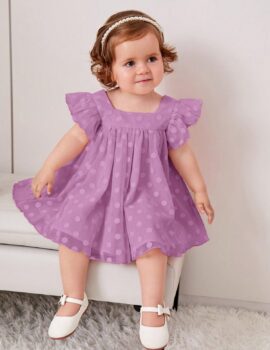 A28195 – Vestido Morado Con Manga – 2A