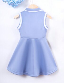 A28236 – Vestido Tipo  Polo Azul Claro – 7A