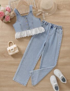 A28442 – Conjunto De Jean Con Top – 9A