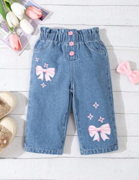 A28671 – Pantalon De Jean Reto Con Estampado – 18M