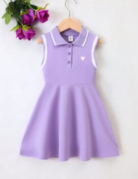 A28233 – Vestido Tipo Polo Lila – 7A